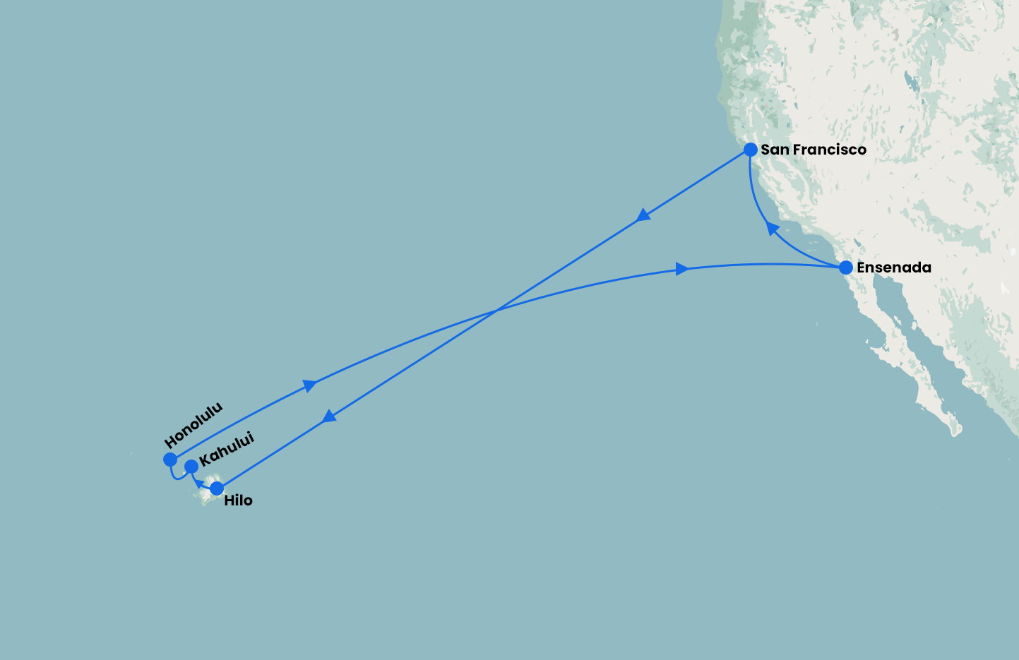 San Francisco and Hawaiian Explorer with Ruby Princess